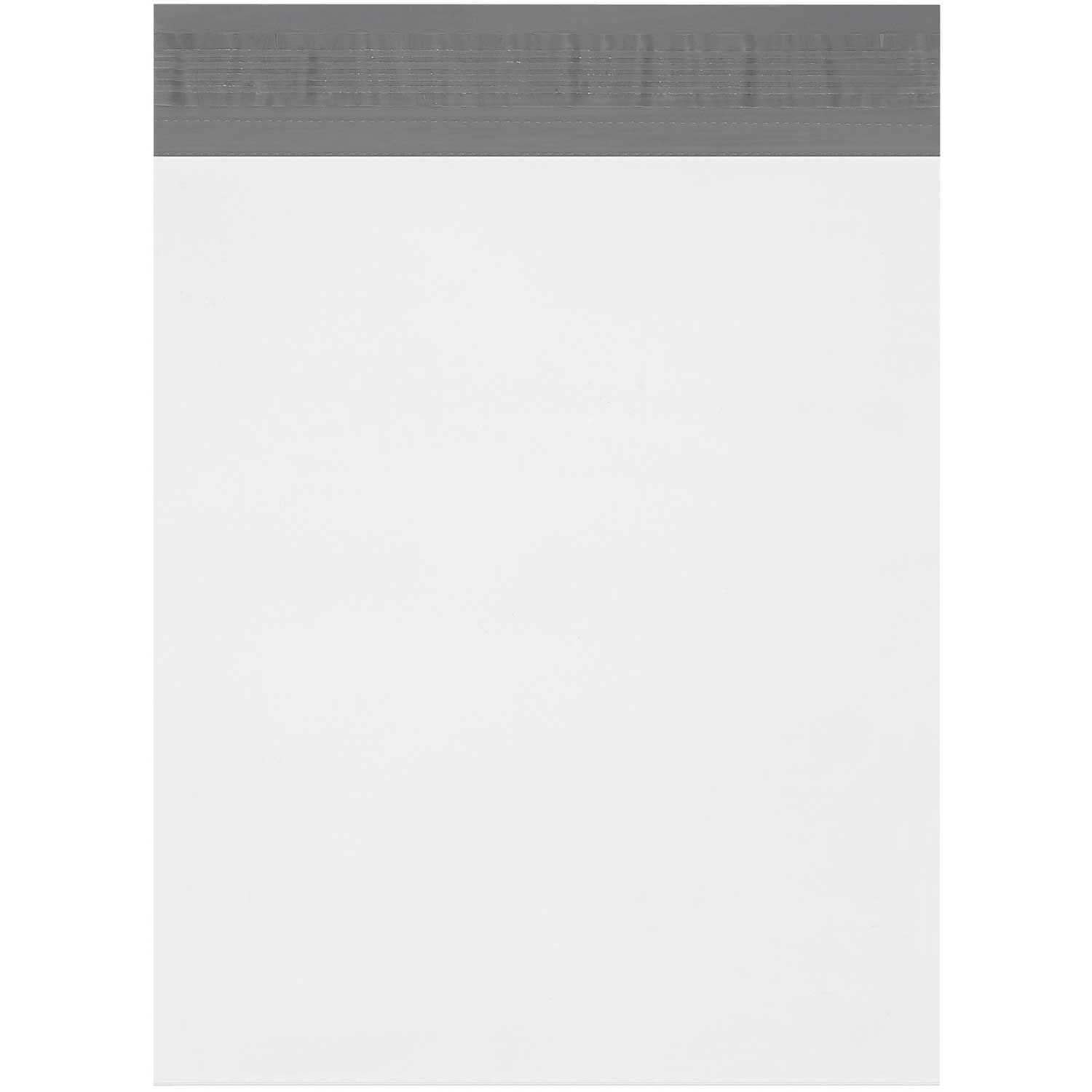 BOX USA Poly Mailer Envelopes, 11' x 13' x 4', White, Self-Seal with Tear Strip, Gusseted, Waterproof and Puncture Resistant