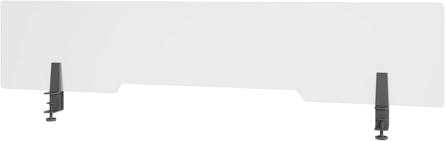 VARIDESK Acrylic Frosted Privacy Panel - Clamp-On Tool-Free