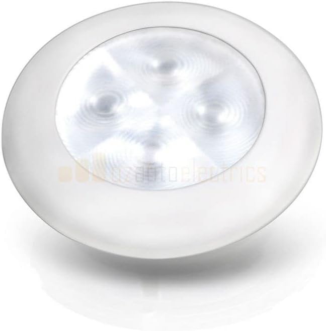 Hella Marine Courtesy Light - Warm White w/White Rim