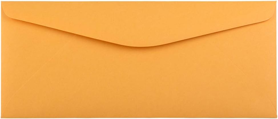 JAM PAPER Brown Kraft Manila Booklet Envelopes with Gummed Closure