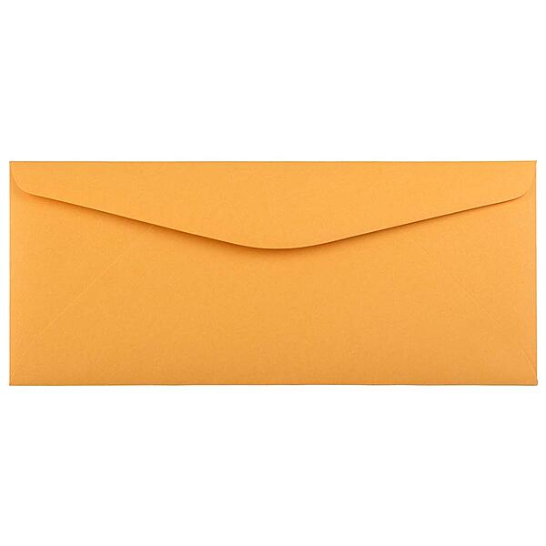 JAM PAPER Brown Kraft Manila Booklet Envelopes with Gummed Closure