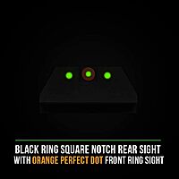 Night Fision Tritium Night Sight Set for CZ USA P-07/P-09 - Perfect Dot Front Sight with Daytime Ring