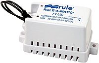 Rule 40A Rule-A-Matic Plus Bilge Pump Float Switch, 12, 24 or 32 Volt, Moisture Tight Seals , White , Small
