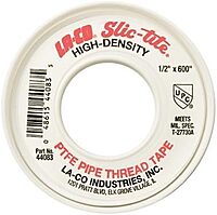 1/2" X 300" LA-CO Markal SLIC-TITE PTFE Heavy Duty Premium Grade Pipe Thread Tape