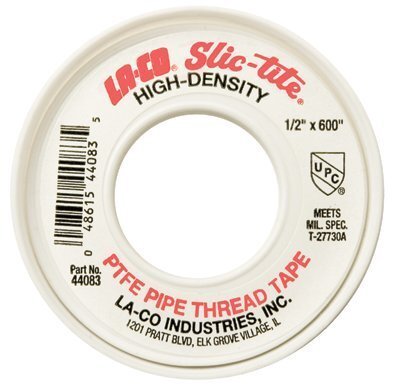 1/2" X 300" LA-CO Markal SLIC-TITE PTFE Heavy Duty Premium Grade Pipe Thread Tape