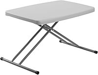 PT Series 20x30 Metal Personal Folding Table in Speckled Gray