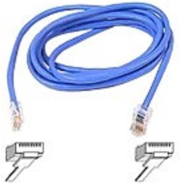 Belkin Cat. 5E UTP Patch Cable - RJ-45 Male - RJ-45 Male - 5ft - Blue