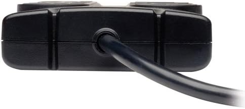 TRIPP LITE 12-Outlet Surge Protector Power Strip with Tel/Modem Protection, 8 ft Right-Angle Cord