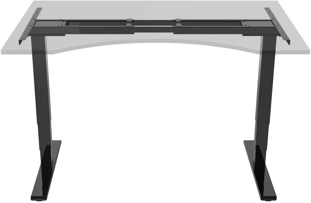 Monoprice Electric Dual Motor 3-Stage Height Adjustable Sit-Stand Desk Frame V2, 220 lbs Weight Load Capacity, Ergonomic