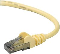 Belkin Cat6 UTP Patch Cable - RJ-45 Male - RJ-45 Male - 10ft - Yellow