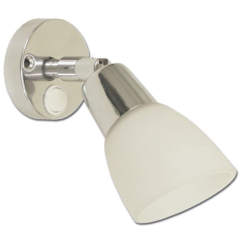 Scandvik SS Reading Light w/Frosted Glass Shade - 10-30V