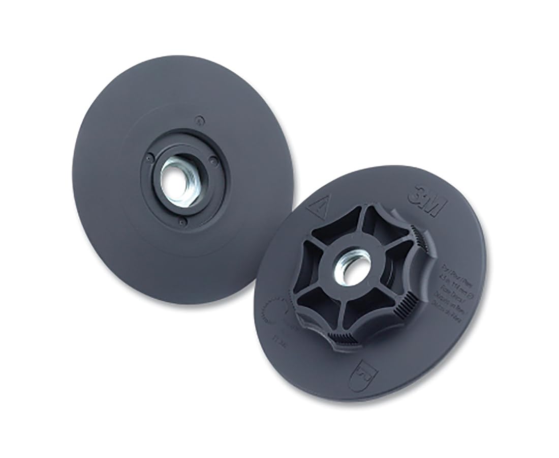 3M Fibre Disc Backup Pad - For Angle Grinder - TN Quick Change - Metal Grinding Disc Pad - 4.5" x 5/8-11 Thread - 2140 Black