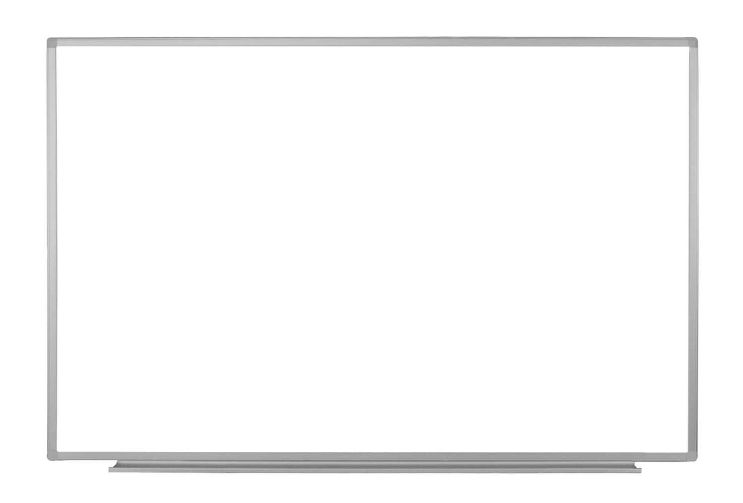 LUXOR WB6040W 60"W x 40"H Wall-Mounted Magnetic Whiteboard, Includes Mounting Brackets and Hardware