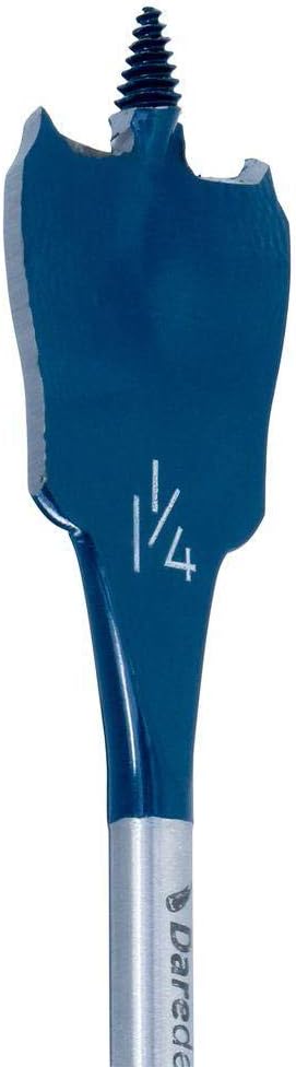 BOSCH DSB5010 Daredevil 10-Piece Standard Spade Bit Set w/Full Cone Threading and Spurred Tip, Blue