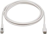 Tripp Lite Safe-IT USB-C to Lightning Charge Cable, Hospital-Grade Protection (M/M), MFi Certified, White, 6.6 Feet / 2 Meters, 2-Year Warranty (M102AB-02M-WH)