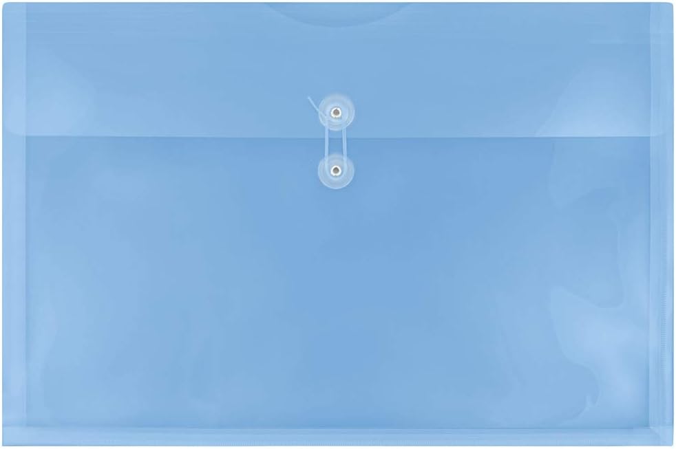 JAM PAPER Booklet Envelopes with Button & String Closure - 12 x 18