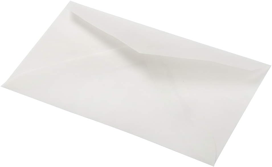 JAM PAPER Translucent Vellum Invitation Envelopes