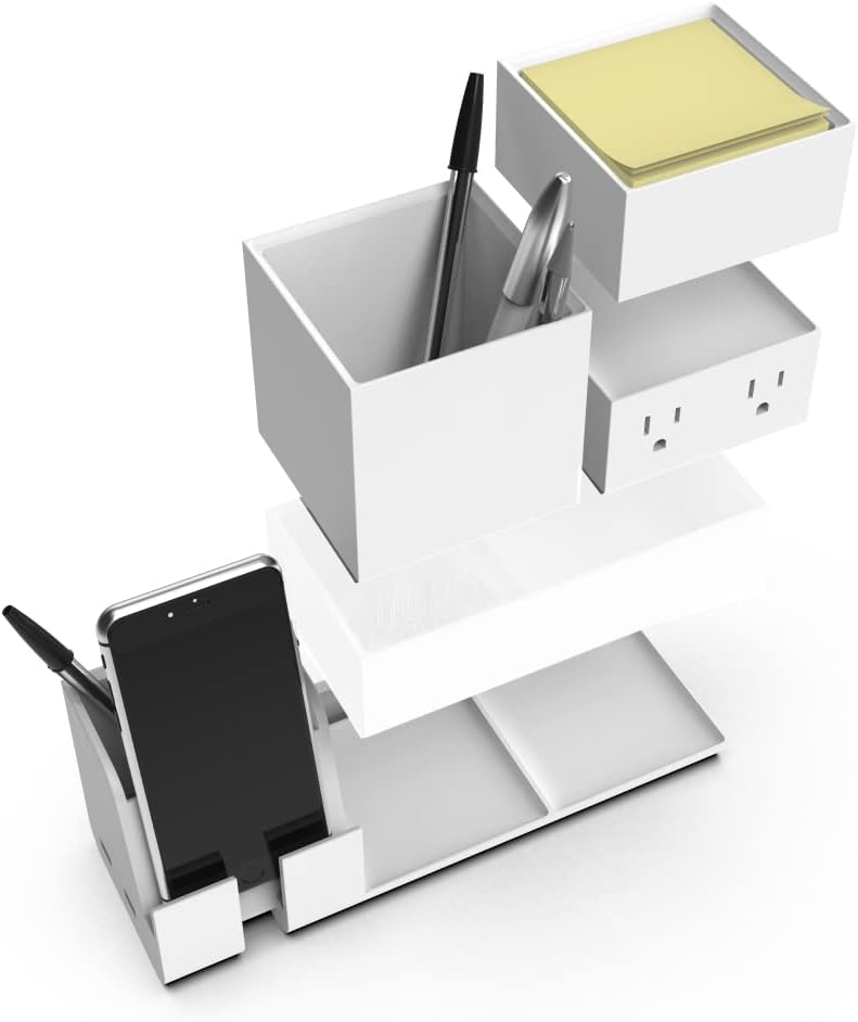 BOSTITCH Konnect Stackable Desk Organizer and Power Station