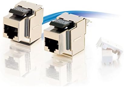 C2G/Cables to Go 35217 90° Cat6 RJ45 UTP Shielded Keystone Jack