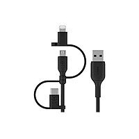Belkin 3-in-1 Universal USB-A Cable - USB-C Cable, Lightning Cable, Micro-USB Charging Cable