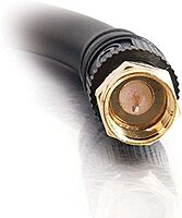 C2G 29132 Value Series F-Type RG6 Coaxial Video Cable, Black (6 Feet, 1.82 Meters)