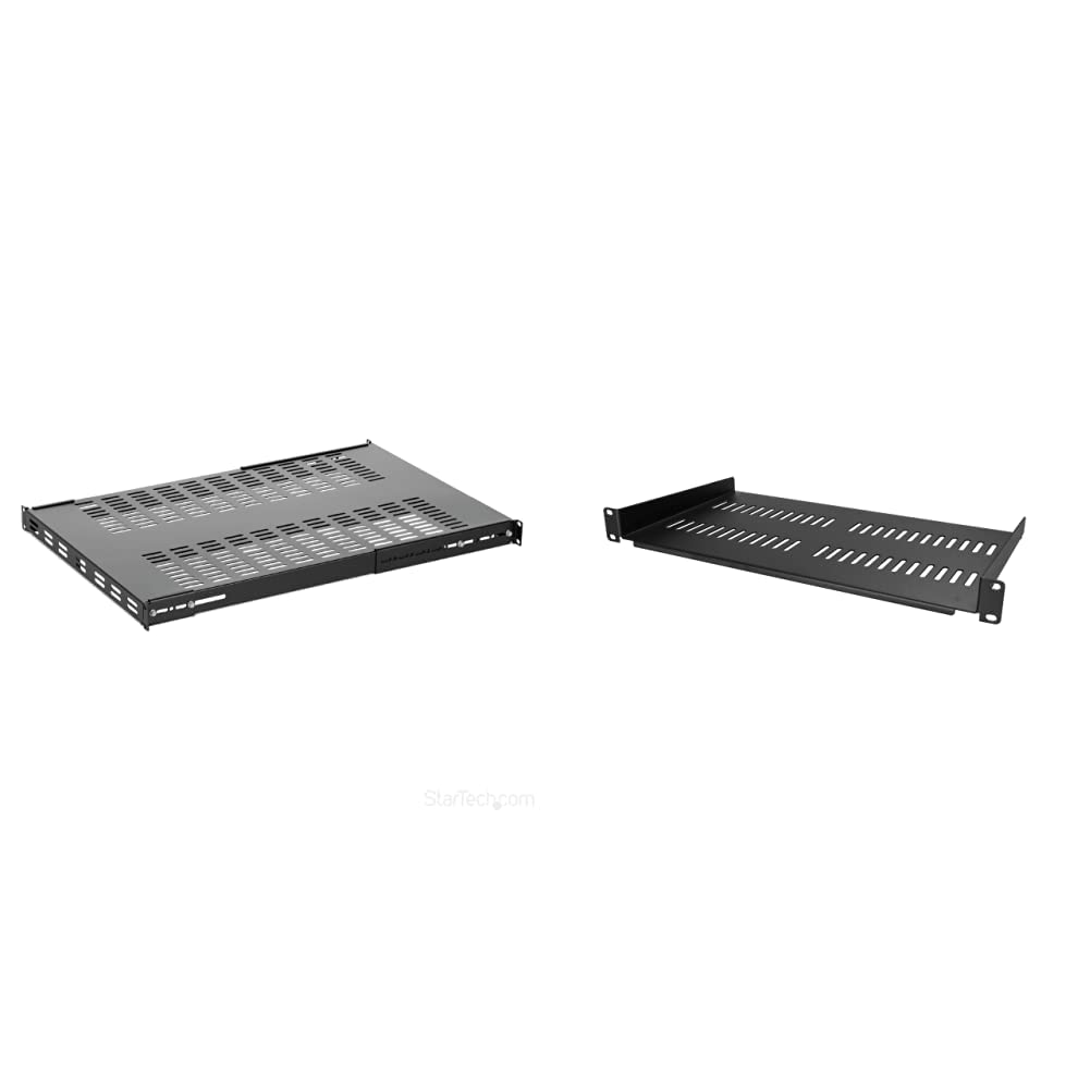 StarTech.com 1U Adjustable Server Rack Mount Shelf - 19" 4-Post