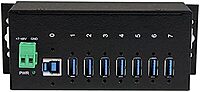 StarTech.com 7-Port USB 3.0 Hub - 5Gbps - Metal Industrial USB-A Hub with ESD Protection & 350W Surge Protection