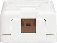 Tripp Lite Keystone Jack Surface Mount Box, White