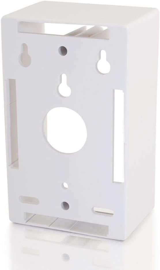 C2G 03839 Single Gang Wall Box, White