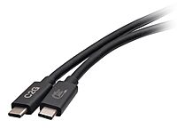 C2G 1M USB 4.0 USB-C to C (48V 5A) 240W Charging, 8K 60Hz Video and 40Gbps Data Transfer Cable - Black