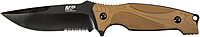 Smith & Wesson M&P M2.0 9in S.S. Full Tang Thin Fixed Blade Knife with 4in Drop Point Blade and Rubber FDE Handle