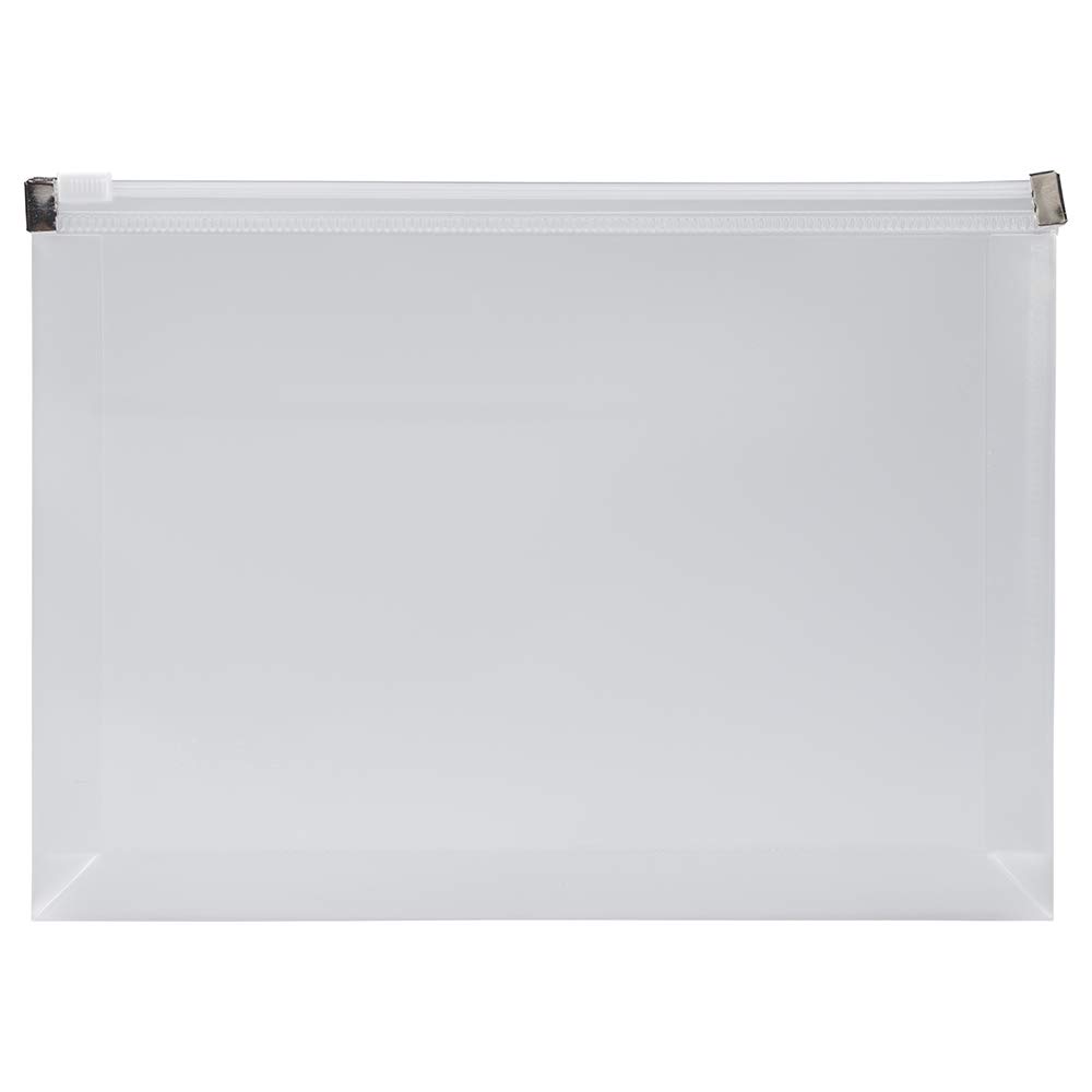 JAM PAPER Plastic Envelopes with Zip Closure