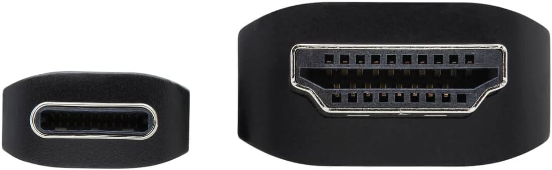 Tripp Lite USB C to HDMI Cable, Thunderbolt 3 Compatible Adapter Cable, USB-C and HDMI 4K, 4:4:4, Black, M/M