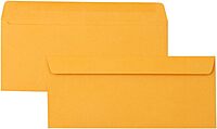 JAM PAPER Brown Kraft Manila Booklet Envelopes with Gummed Closure