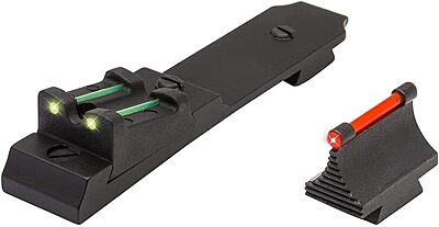 TRUGLO Replacement 3-Dot Red Front & Green Rear Adjustable Lever Action Fiber-Optic Sight Set