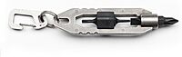 5.11 Tactical EDT Hex Tool Keychain, Stainless Steel, Style 56672, Tumbled Steel Color