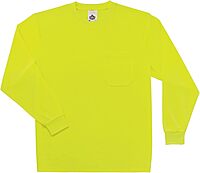 ERGODYNE GloWear 8091 Non-Certified Hi-Vis Long-Sleeve T-Shirt