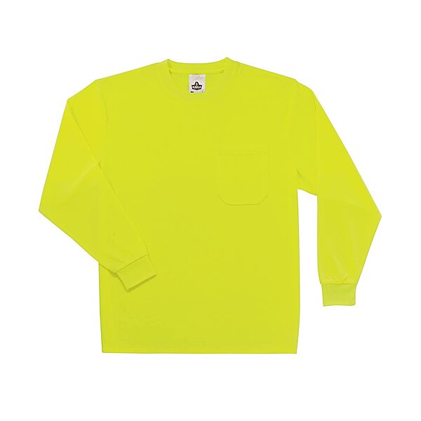 ERGODYNE GloWear 8091 Non-Certified Hi-Vis Long-Sleeve T-Shirt