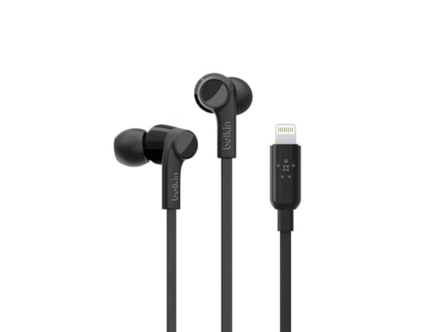 Belkin SOUNDFORM Wired Earbuds with Lightning Connector - Stereo - Black