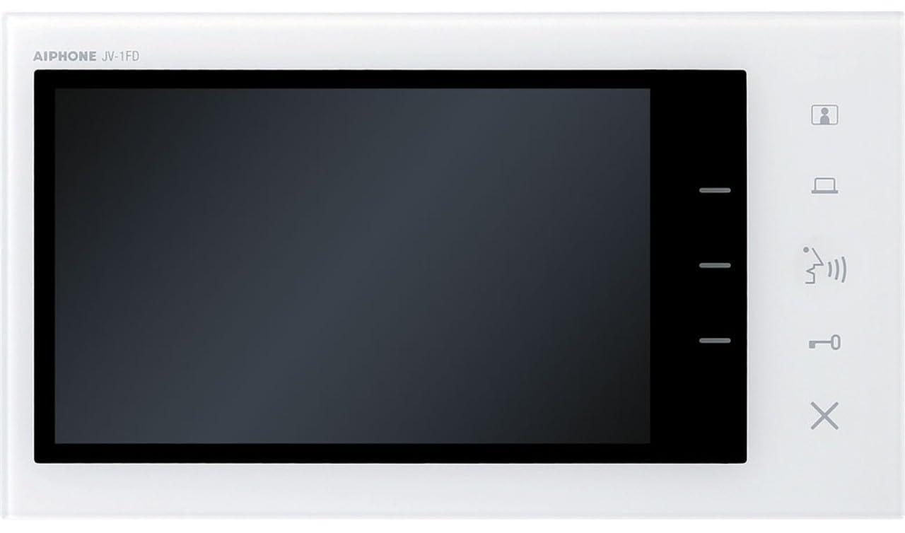 Aiphone Corporation JV-1FD Expansion Monitor for JV Series, Flame Resistant ABS Resin, 5-1/8" x 9-1/16" x 13/16", White