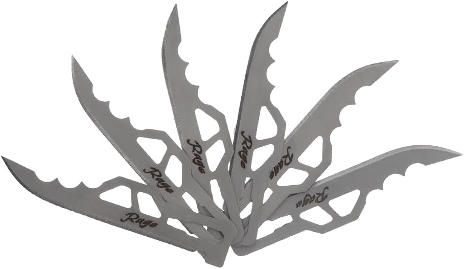 Schrade Enrage Replacement Blades 6 Pack with 2.5-3" 420A Steel Blades, Compatible with Schrade Enrage Series, for Hunting