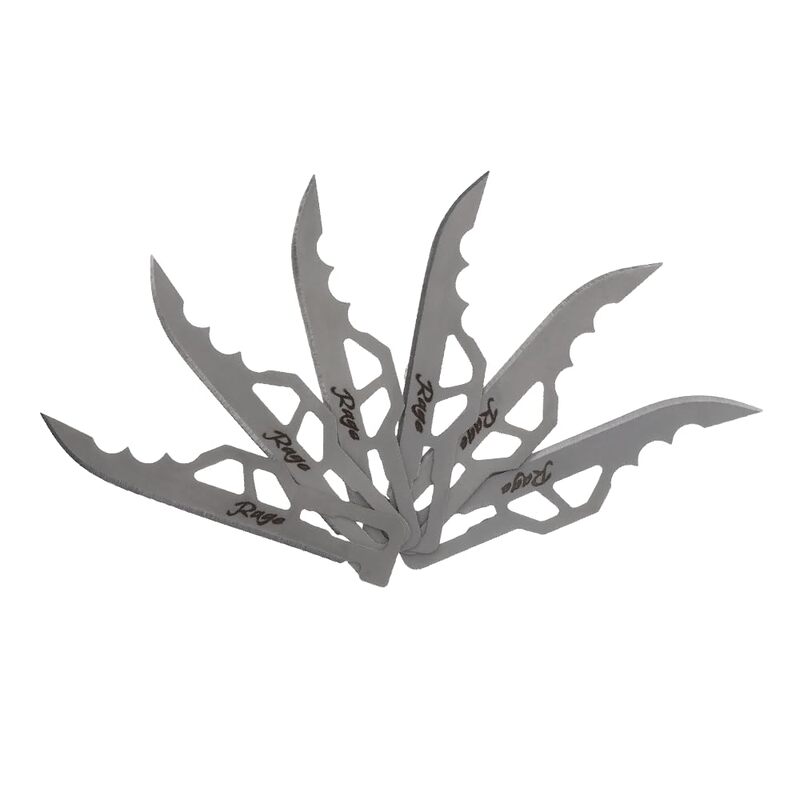 Schrade Enrage Replacement Blades 6 Pack with 2.5-3" 420A Steel Blades, Compatible with Schrade Enrage Series, for Hunting, Outdoors, and EDC Enrage 8 - Clip Point