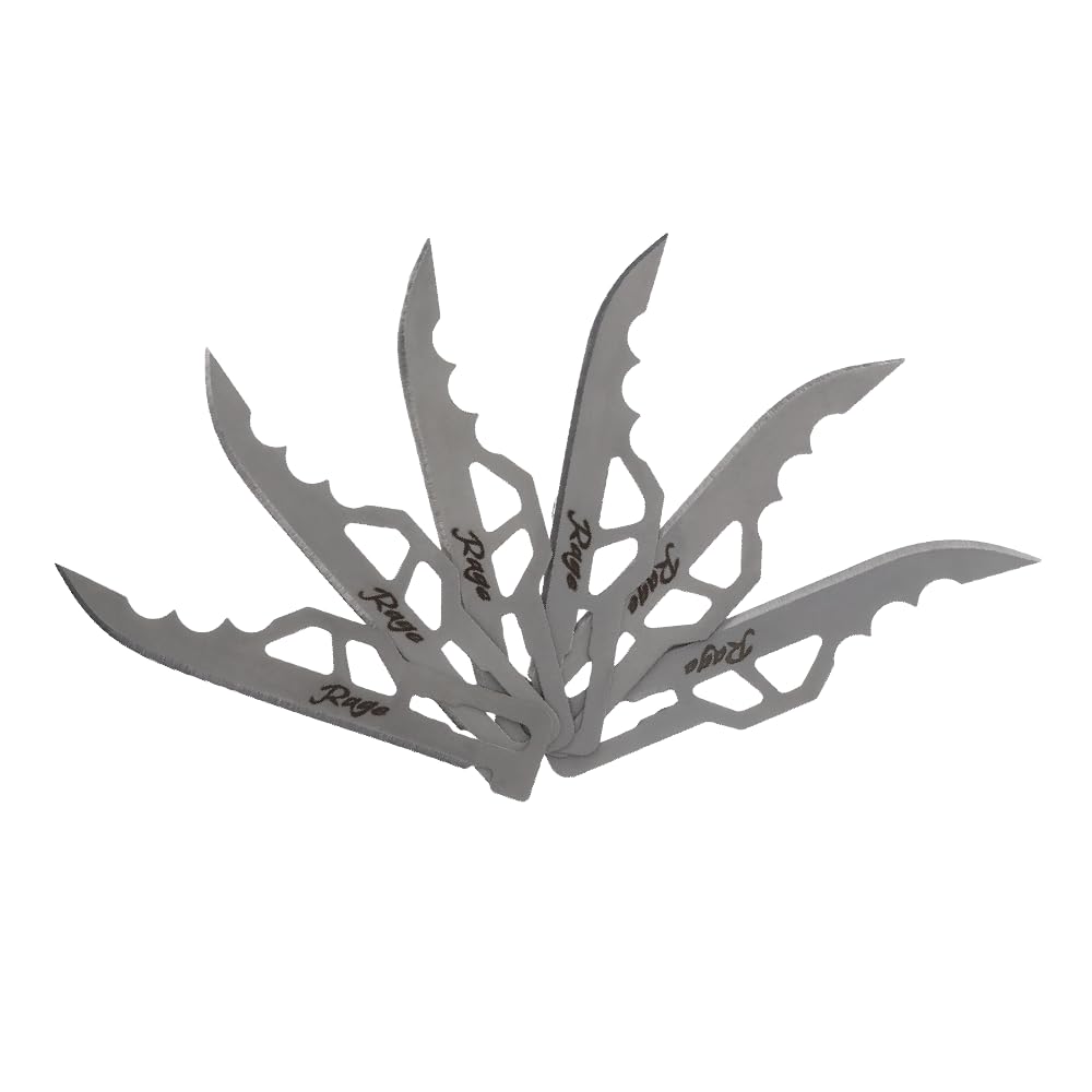 Schrade Enrage Replacement Blades 6 Pack with 2.5-3" 420A Steel Blades, Compatible with Schrade Enrage Series, for Hunting