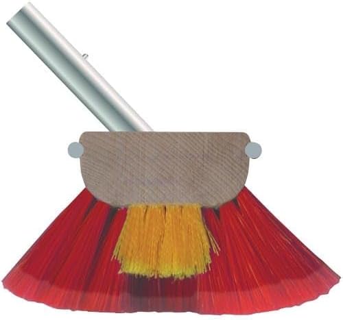 Shurhold 965 6 Inch Combo Bristle Brush, Deck Brush With Red Polystyrene Bristles
