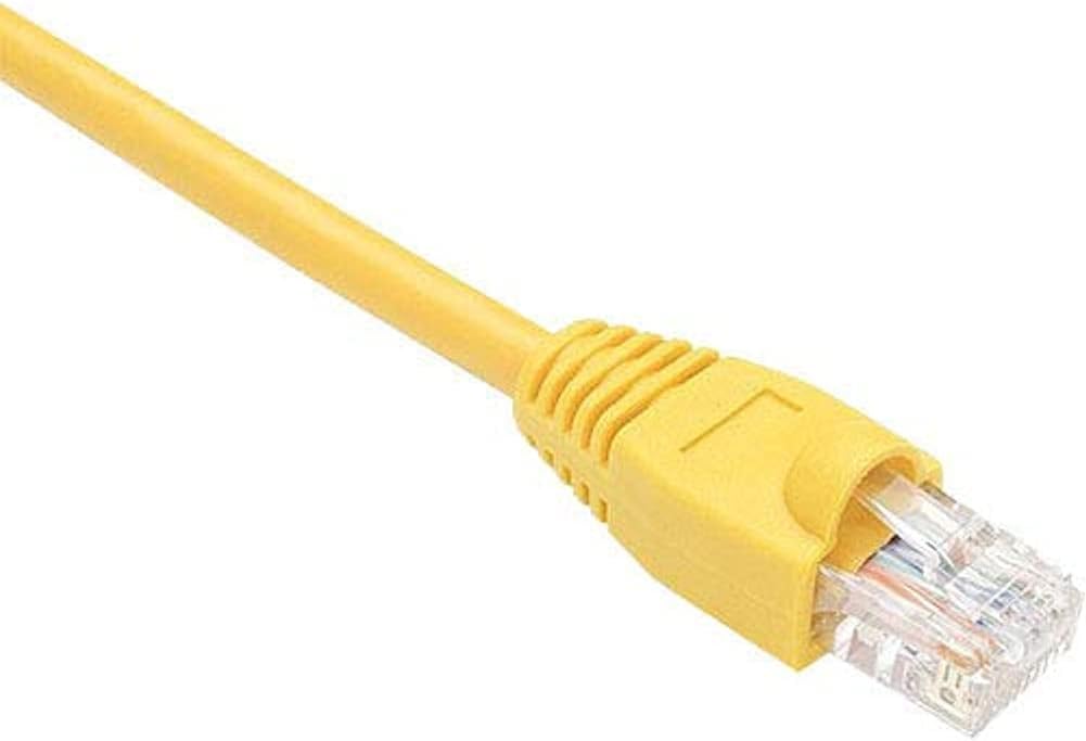 CAT6 GIGABIT ETHERNET Patch Cable, UTP, Yellow, SNAGLESS, 10FT