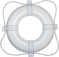 Taylor Made Products 383 30 Life Ring, Orange with White Rope