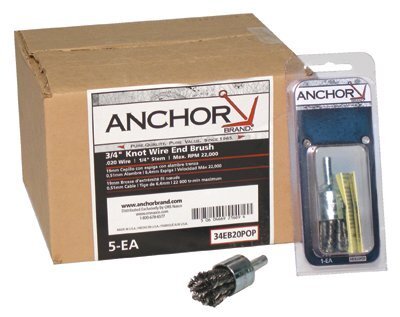 ANCHOR BRAND, 102-1EB20, ANCHOR 1-1/8 in KNOT END BRUSH COARSE EBB-41 .020