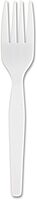 Genuine Joe Heavyweight White Plastic Forks (Pack of 100)