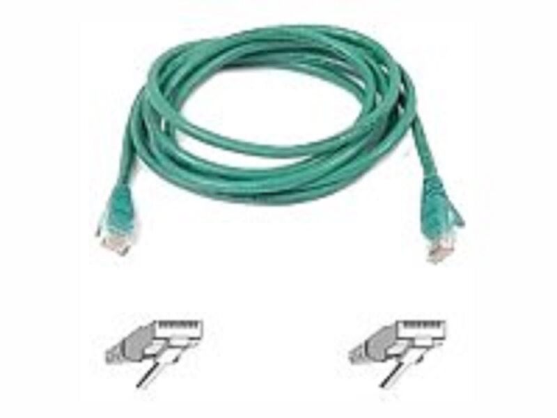 Belkin A3L791-10-GRN-S CAT5E Patch Cord Snagless, Green- 10ft