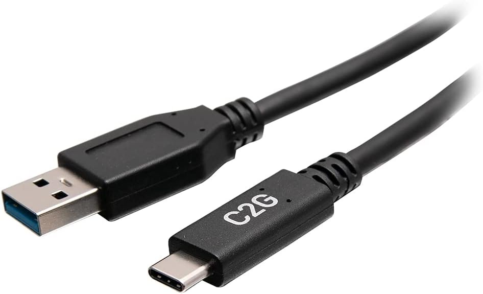 C2G 6in USB-C® Male to USB-A Male Cable - USB 3.2 Gen 1 (5Gbps)